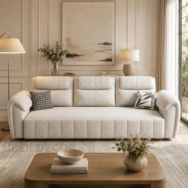 Dalian convertible daybed – pull-out sleeper extended in full bed configuration