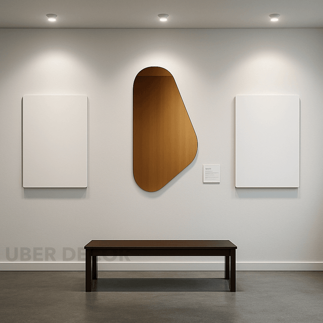 ClaraForm Asymmetrical Frameless Bathroom Mirror | Unique Irregular Design for Aesthetic Home Decor