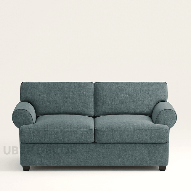 Perth 67" Upholstered 2‑Seater Loveseat – Plush Rolled-Arm Sofa for Elegant Living Spaces