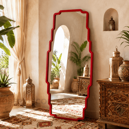 Bahira Moroccan Geometric Full Length Floor Mirror – Dressing Mirror
