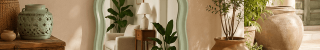Farida Scalloped Arch Floor Mirror – Decorative Full Length Mirror