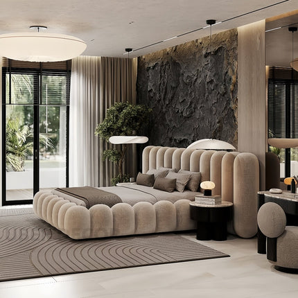 Dreamsphere bubble bed – side profile showing rounded cylindrical frame
