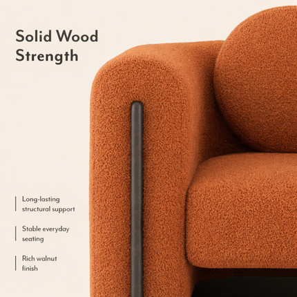 Brio Accent Chair – Contemporary Sculpted Seating for Living Room and Lounge Spaces