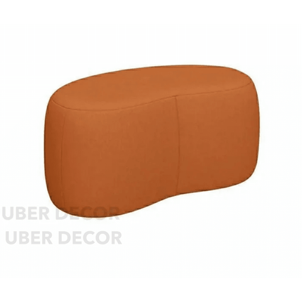 StyleCurve Blob Ottoman - Curved Seat Pouffe for Living Room