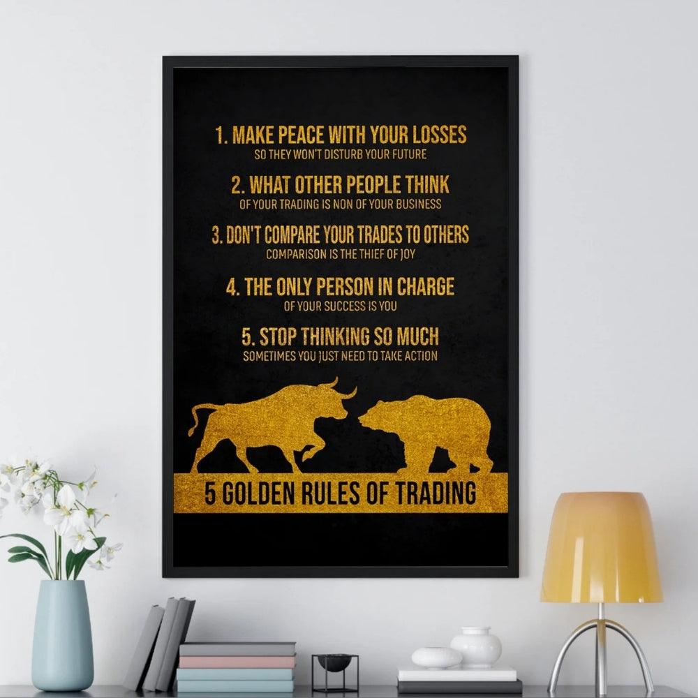 Golden Trading Rules Masterpiece Wall Art