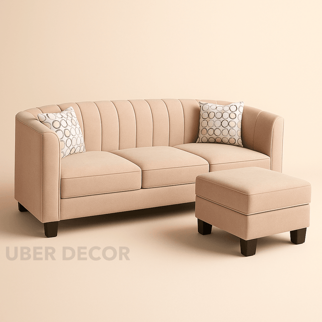 Casablanca 78" Sectional Sofa- Small 3-Seat L Shaped Convertible Sofa Couch with Chaise for Small Spaces