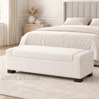 White Fuzzy Boucle