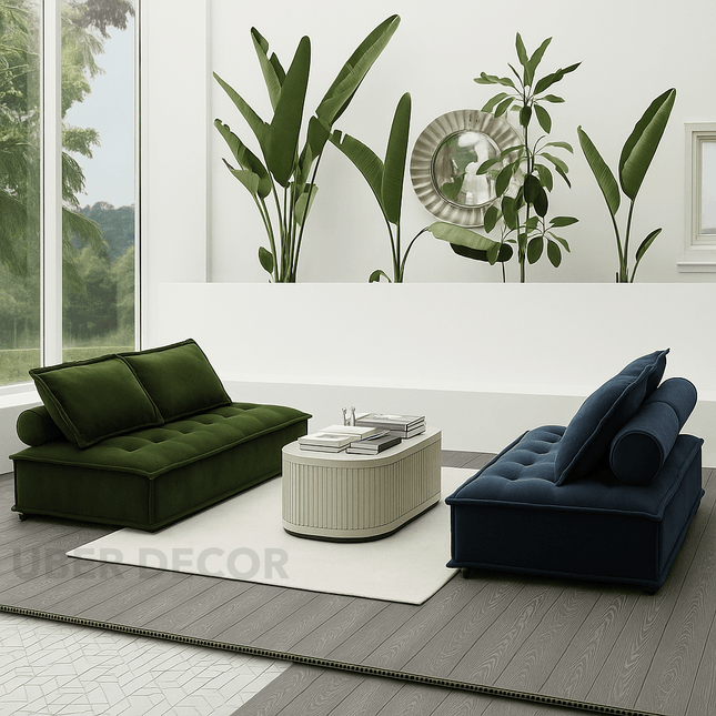 Savannah Escape - Contemporary & Coastal Style - Luxury Sofa - For Living Room - Uber Decor