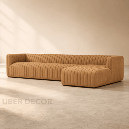 Brandon L-Shaped Sectional Sofa Couch Modern Contemporary Luxury Furniture for Living Room