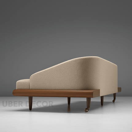 Dallas 4-Seater Modern Sectional Sofa Wooden Base Neutral Upholstered Couch for Living Room