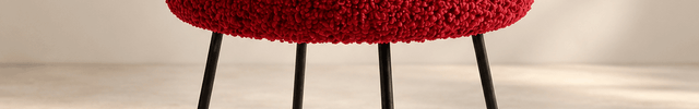 Plush Dream Modern Cushioned Round Stool with Metal Base- Makeup Dressing Chair