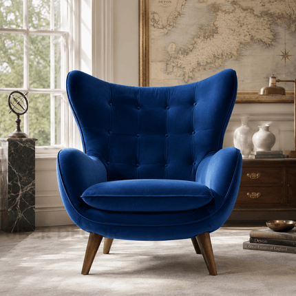 Kalen Tufted Wingback Accent Chair – Scandinavian for Living Room