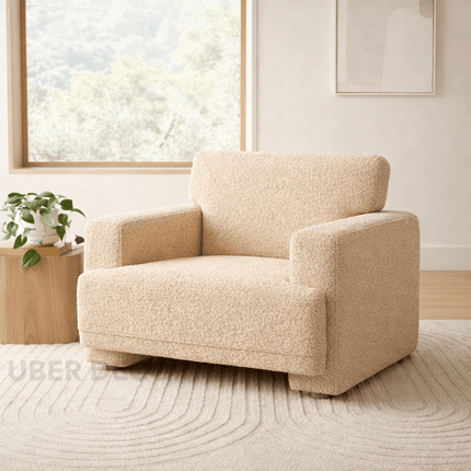 Verdan Accent Chair – Minimalist Modern Chair Designed for Living Room or Bedroom Interiors