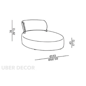 Choco Swirl Lounge Chair Playful Postmodern Accent Statement Seating for Modern Living Room and Bedroom Interiors - Uber Decor