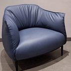 Steel Blue Leatherette