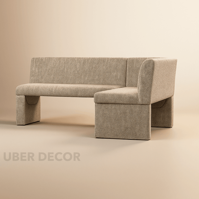 Casa Align Modern L Shaped Corner Bench Minimal Customisable Contemporary Seating for Dining Living Lounge and Office Spaces