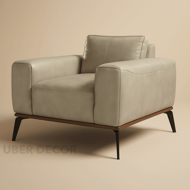 Calmora Lounge Chair – Mid‑Century Modern Japandi Accent Chair | Customize for Living Room or Lounge