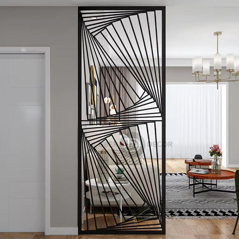 Stylish Partition Wall Living Room Screen Room Divider - Custom Metal Partitions in Stainless Steel