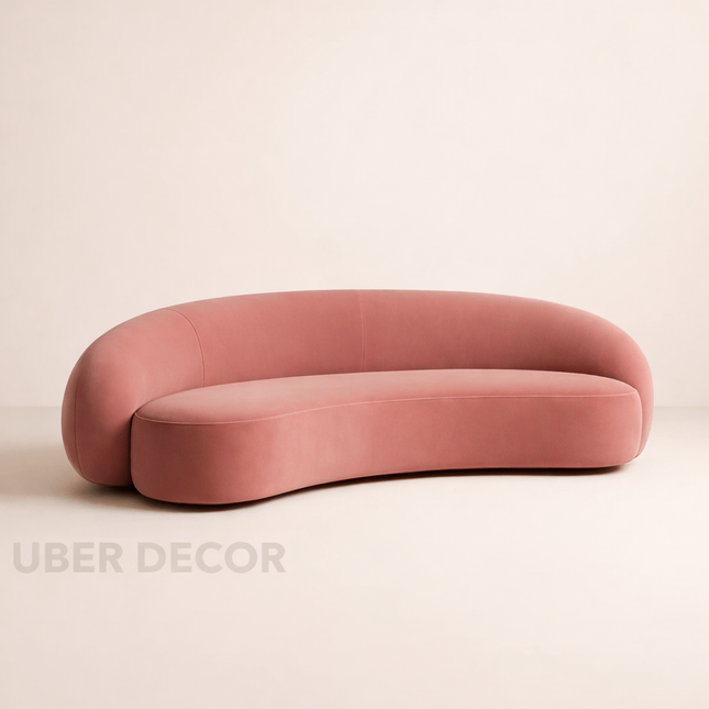 NimbusNest Modern Cloud Couch - Plush, Curved Sofa for Modern and Luxurious Seating