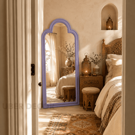Amani Moroccan Arch Full Length Floor Mirror – Standing Mirror for Bedroom