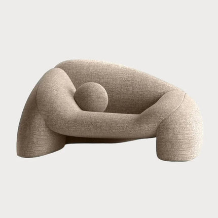 Whisper Ease Mid Century Modern Sculptural Lounge Chair for Living Room and Lounge