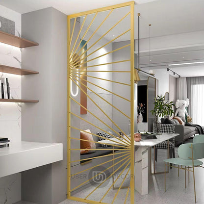 Stylish Partition Wall Living Room Screen Room Divider - Custom Metal Partitions in Stainless Steel