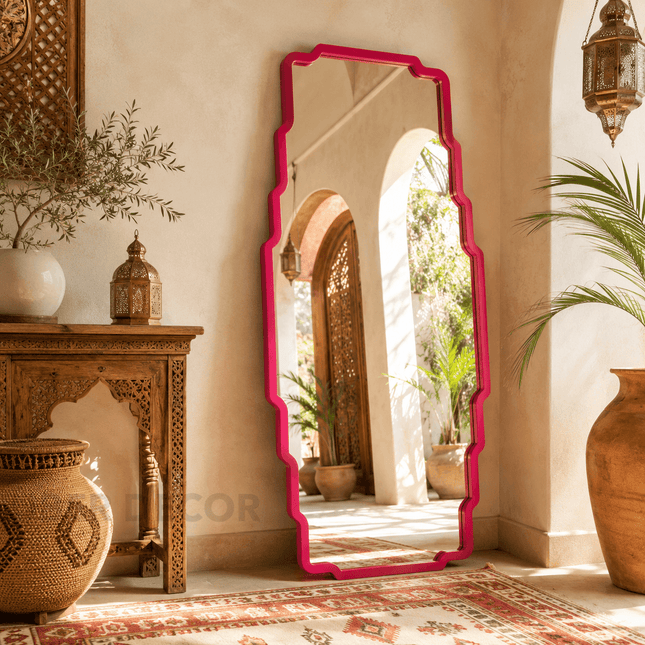 Bahira Moroccan Geometric Full Length Floor Mirror – Dressing Mirror