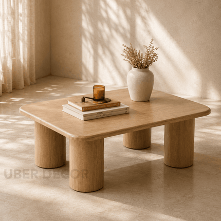 Sobat Coffee Table Modern Organic Contemporary Nordic Inspired Designer Center Table Custom Finish Multi Leg Statement Table for Creative Living Space