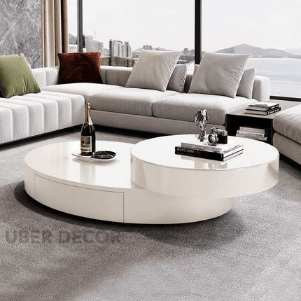 Po River Elevato Modern Minimalist Coffee Table Italian Japanese Fusion for Kitchen Office and Livingroom