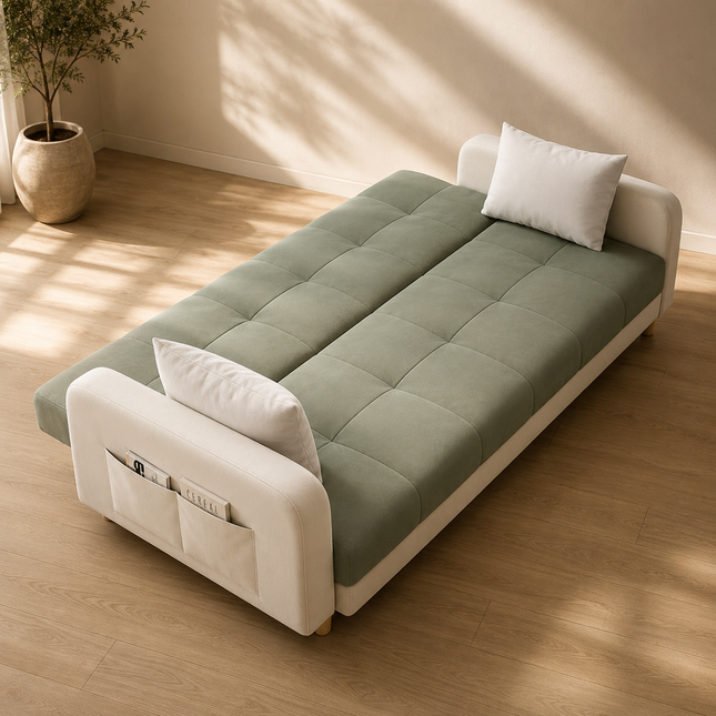 Barcelona Sofa Bed- 2 and 3 Seater Foldable Dual-Purpose Double Sofa Come Bed for Home or Office