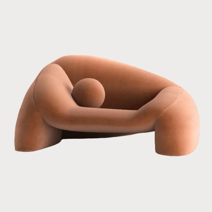 Whisper Ease Mid Century Modern Sculptural Lounge Chair for Living Room and Lounge