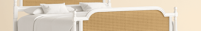 MapleGrace Colonial French Cane Panel Customisable Bed for Elegant Master Suites - Uber Decor