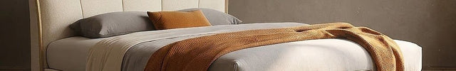 Dreamy Wave Wabi-Sabi Curved Bed – Japandi Sculptural Bedroom Statement