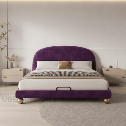 Royal Curve Bed – Curved Headboard Luxury Bed for Master Bedroom