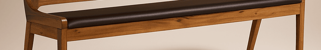 Deccan Luxe Solid Wood Contemporary Curved Back Bench Customisable Modern Classic Seating for Dining Living Bedroom and Entryway