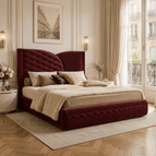 Wine Suede Velvet