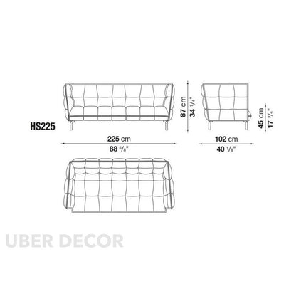 Parisian Elegance - Contemporary & French Style - Luxury Sofa Set - For Living Room