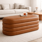 Tan Brown Leatherette