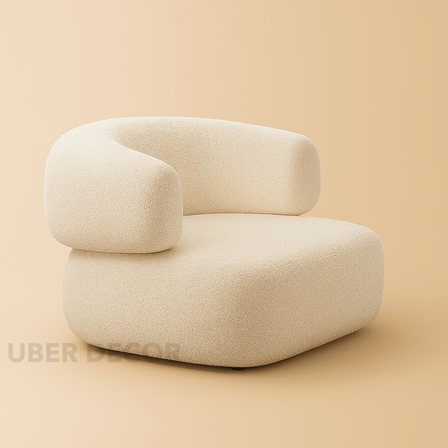 Kyoto Cloud Sofa- Mid Century Nordic Style Curved Cloud Couch Sofa Set for Living Room