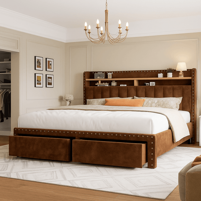 Dreamhold Storage Bed – Classic Utility with Contemporary Flair - Uber Decor