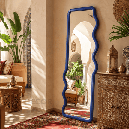 Ayla Asymmetrical Full Length Floor Mirror – Organic Statement Mirror