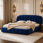 Royal Blue Suede Velvet