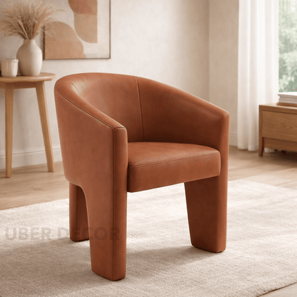 Arvo Modern Side Chair Custom Crafted Minimal Form with Rounded Silhouette Ideal for Dining Room Bedroom or Lounge Space