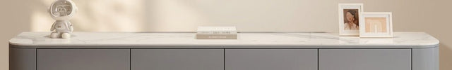 Zuno Float – Modern TV Cabinet, Wall-Mounted Minimal Console, Rounded Edge Design