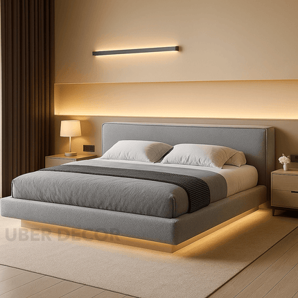 Driftline Floating LED Platform Bed – Modern Bedroom Innovation