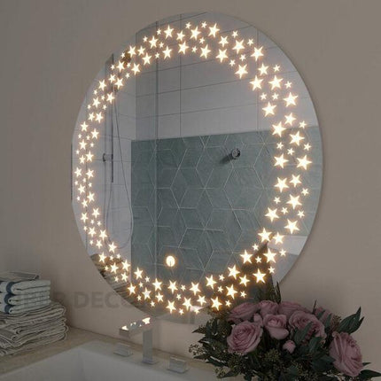 Star Glow LED Mirror-  Mirror with LED Lights- Touch Sensor Mirror for Bathroom and Bedroom