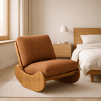 Cinnamon Brown Jute–Linen Blend
