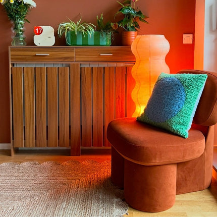 Prism Rest Kids Room Chair Mid Century Modern Scandinavian Inspired Upholstered Fixed Base Creative Chair Living Room and Bedroom