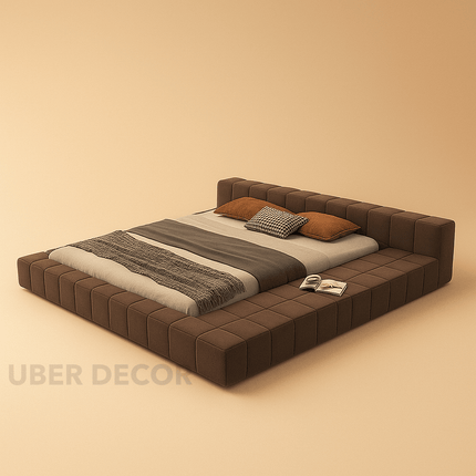 Deepdoze Grid Platform Bed – Modern Lounge-Style Statement