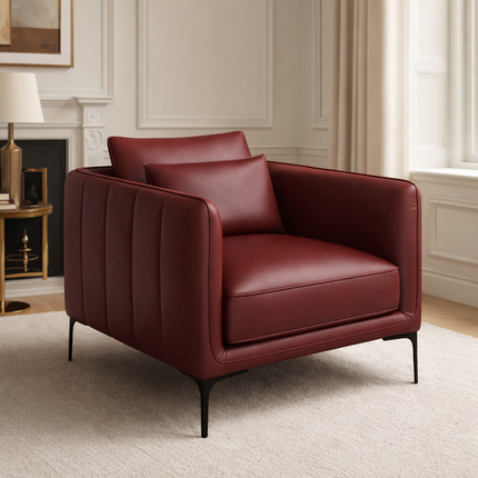 Amelise Accent Chair- Single Seater Contemporary Sofa Chair for Office, Living room